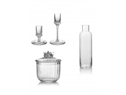 Dárkový set svícny, vázička a dózička