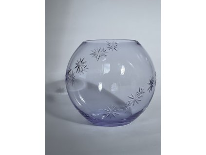 Hvězdná broušená, foukaná váza KOULE
