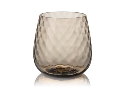 Cínie sklenice na vodu Kouřová